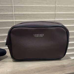 Versace Dark Brown Toiletry Bag